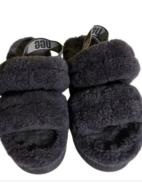 UGG -Oh Fluffita Shade- Plush Slide Sandals with Shearling Upper
